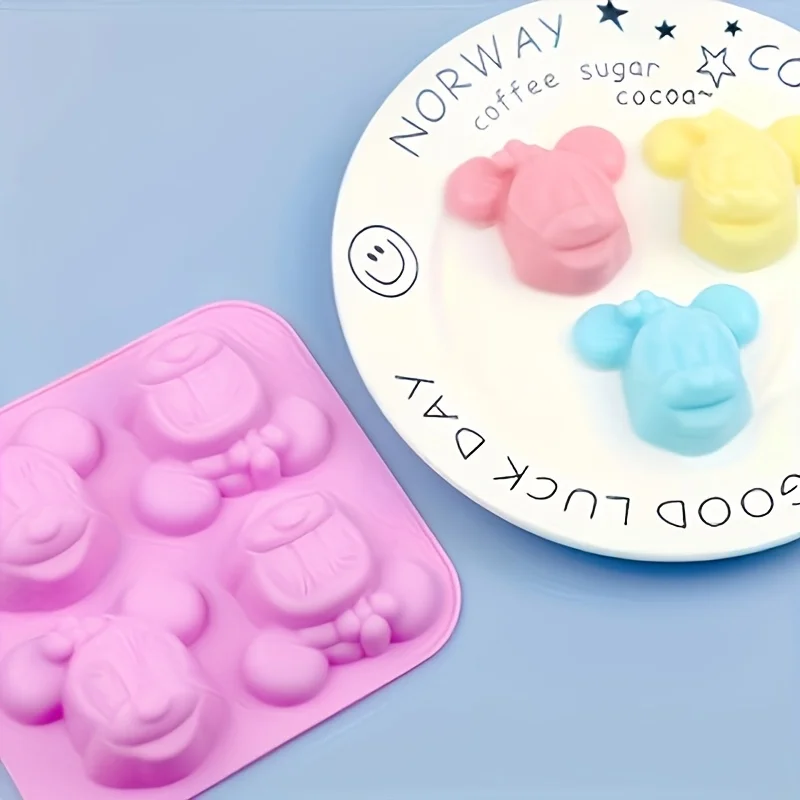 Soap Making Gloves - 1個入りミニーカートゥーン型、手工芸品、チョコレート、石鹸作り、シリコン型、DIY装飾樹脂アクセサリーに最適です。