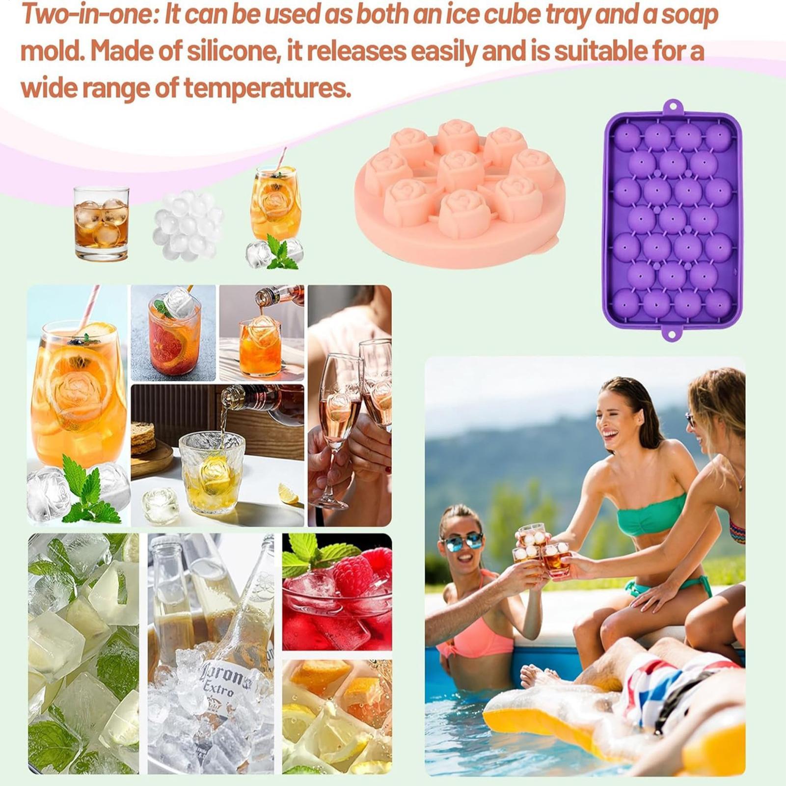 Soap Making Kit For Adults - 大人用石鹸作りキット DIY グレープとフラワーキャンドル型 ロープ、リボン、ラベル付き 天然石鹸作りキット 大人女性男性向け