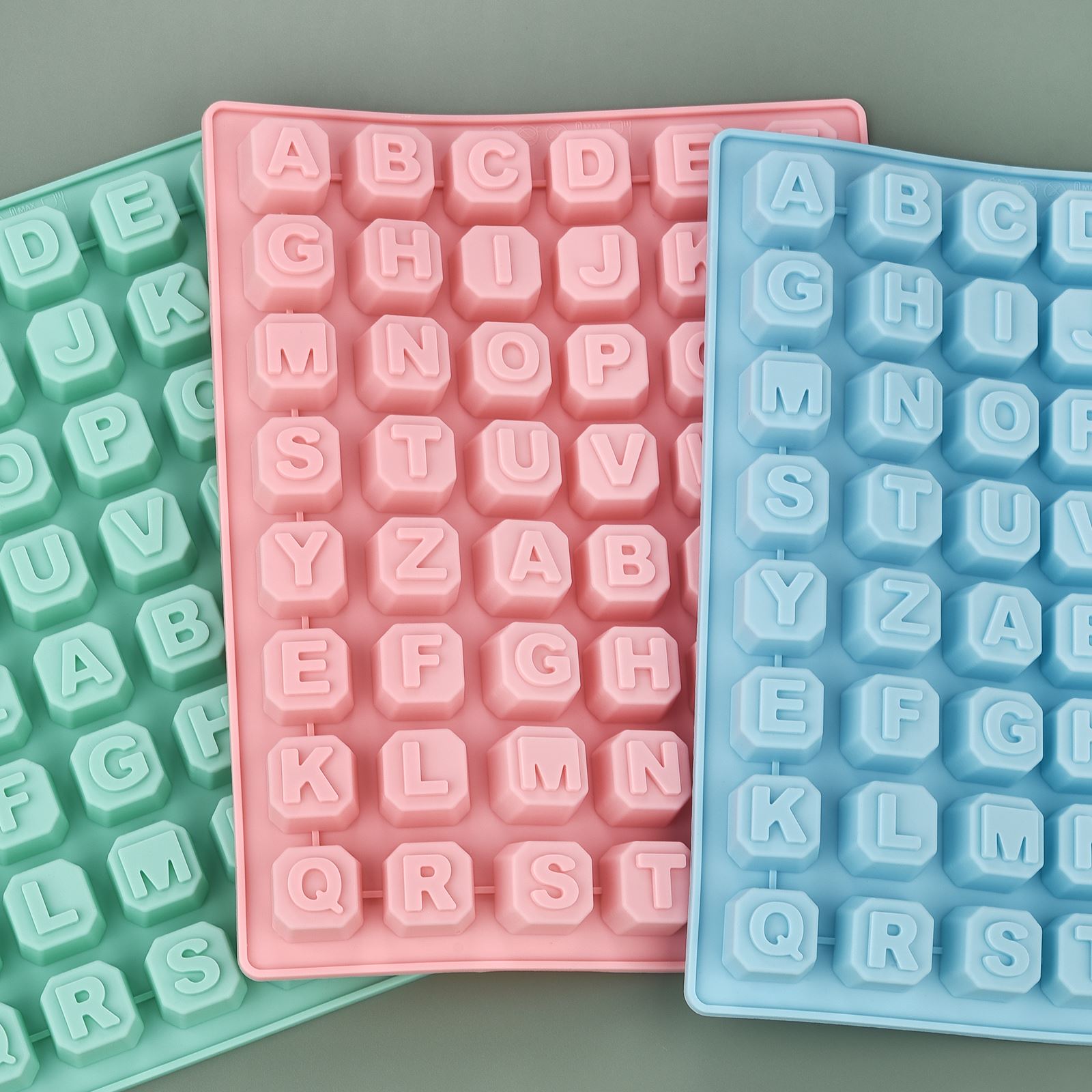 Soap Making Gloves - 48 文字英語アルファベット文字シリコーン型石鹸型ケーキカップケーキベーク耐熱皿チョコレート石鹸 Diy デコレーションツール金型