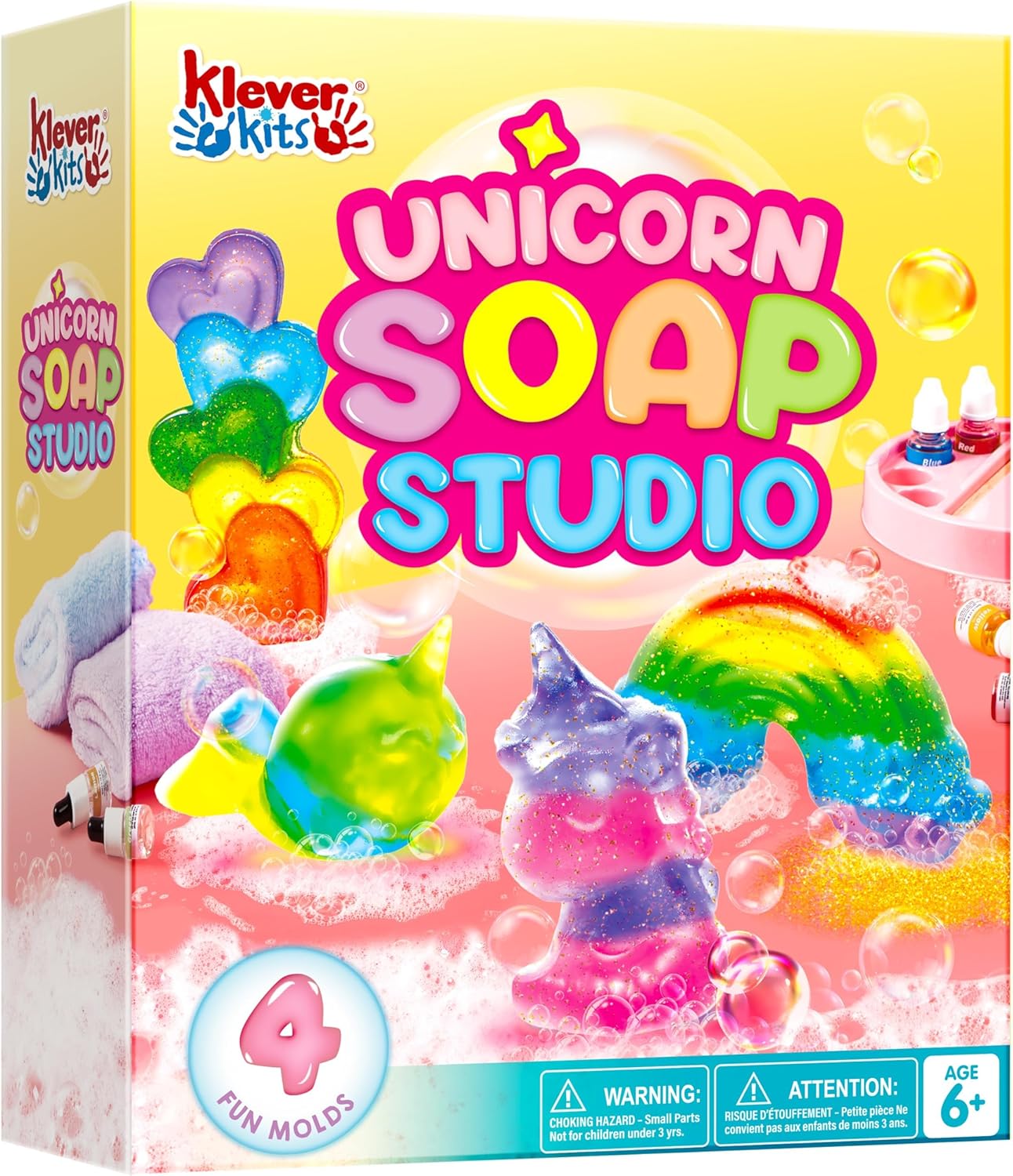 Soap Making Essentials - JOYFY ユニコーン石鹸作りキット 女の子向け工作 DIYプロジェクト 子供の誕生日 クリスマスプレゼント