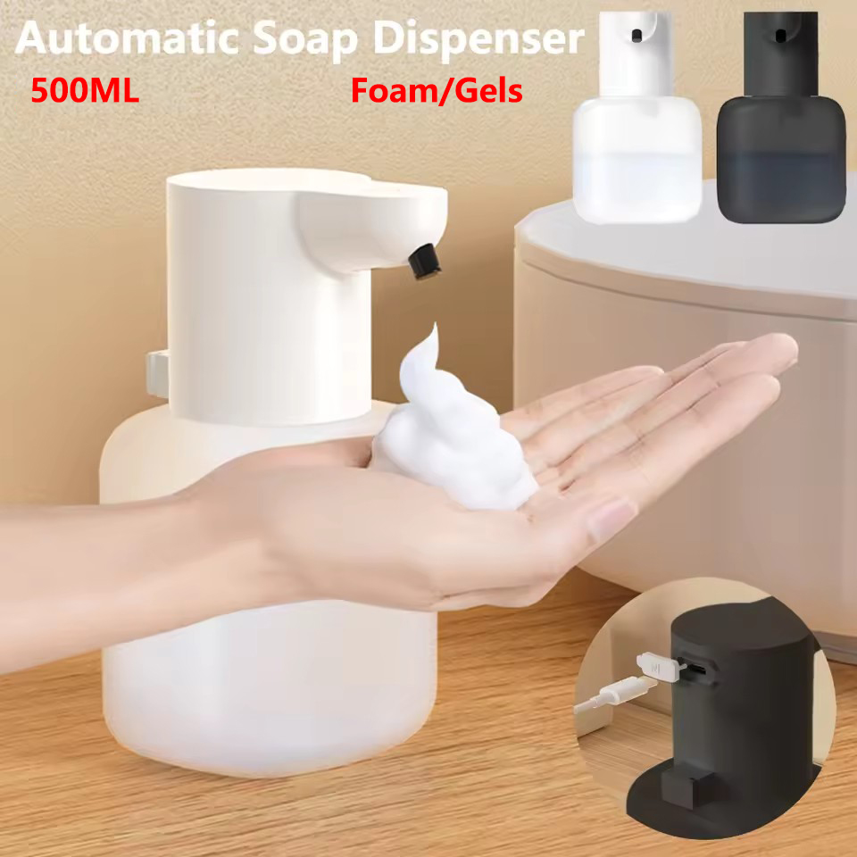 Soap Making Machine At Home - 500ML P6 大容量非接触インテリジェント誘導自動感知ソープディスペンサー電動ハンドサニタイザー洗濯機