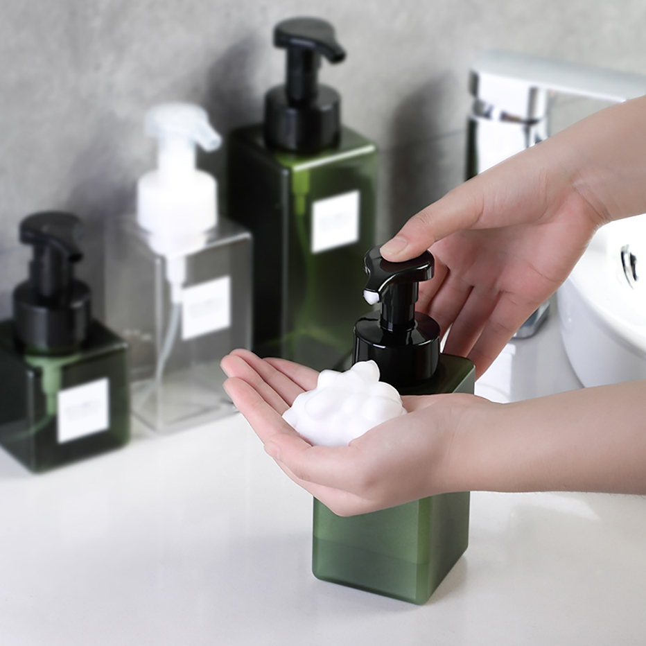 Soap Making Machine At Home - 空の泡ソープディスペンサー浴室ハンドサニタイザーシャンプーボディウォッシュローション詰め替えポンプボトル作成泡容器