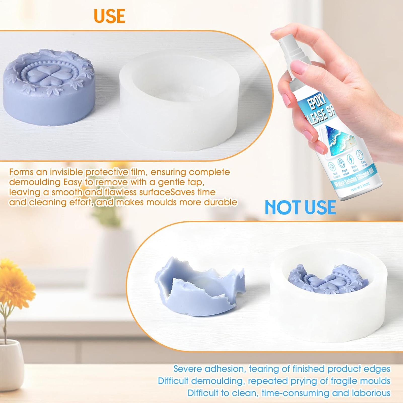 シリコンリリーススプレー エポキシリリーススプレー 強力な型 - Soap Making Gloves のレビューと価格