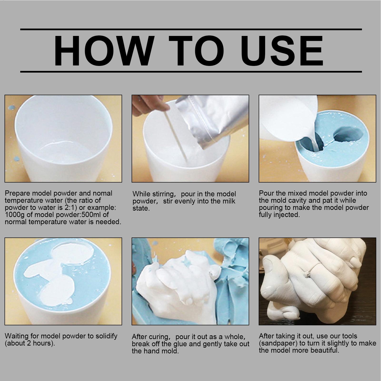 赤ちゃんの手と足の型取りキット 赤ちゃんの手の型取りキット  - Soap Making Kit For Adults のレビューと価格