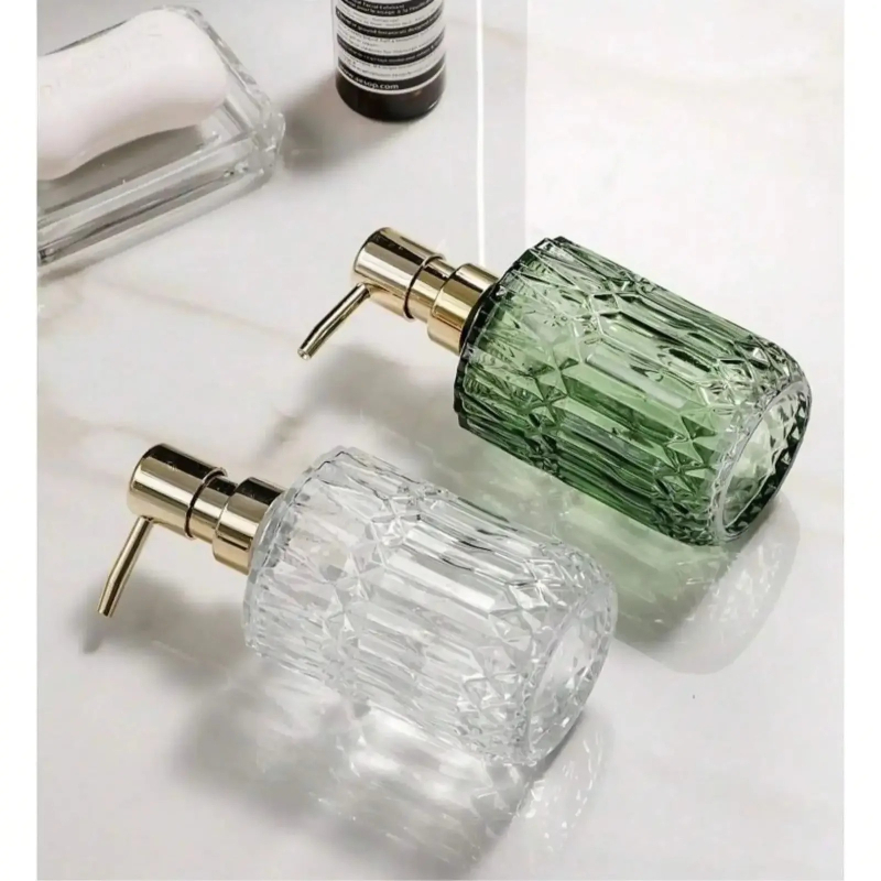 400 ミリリットル手動液体石鹸ディスペンサー透明ガラスハン - Soap Making Machine At Home のレビューと価格