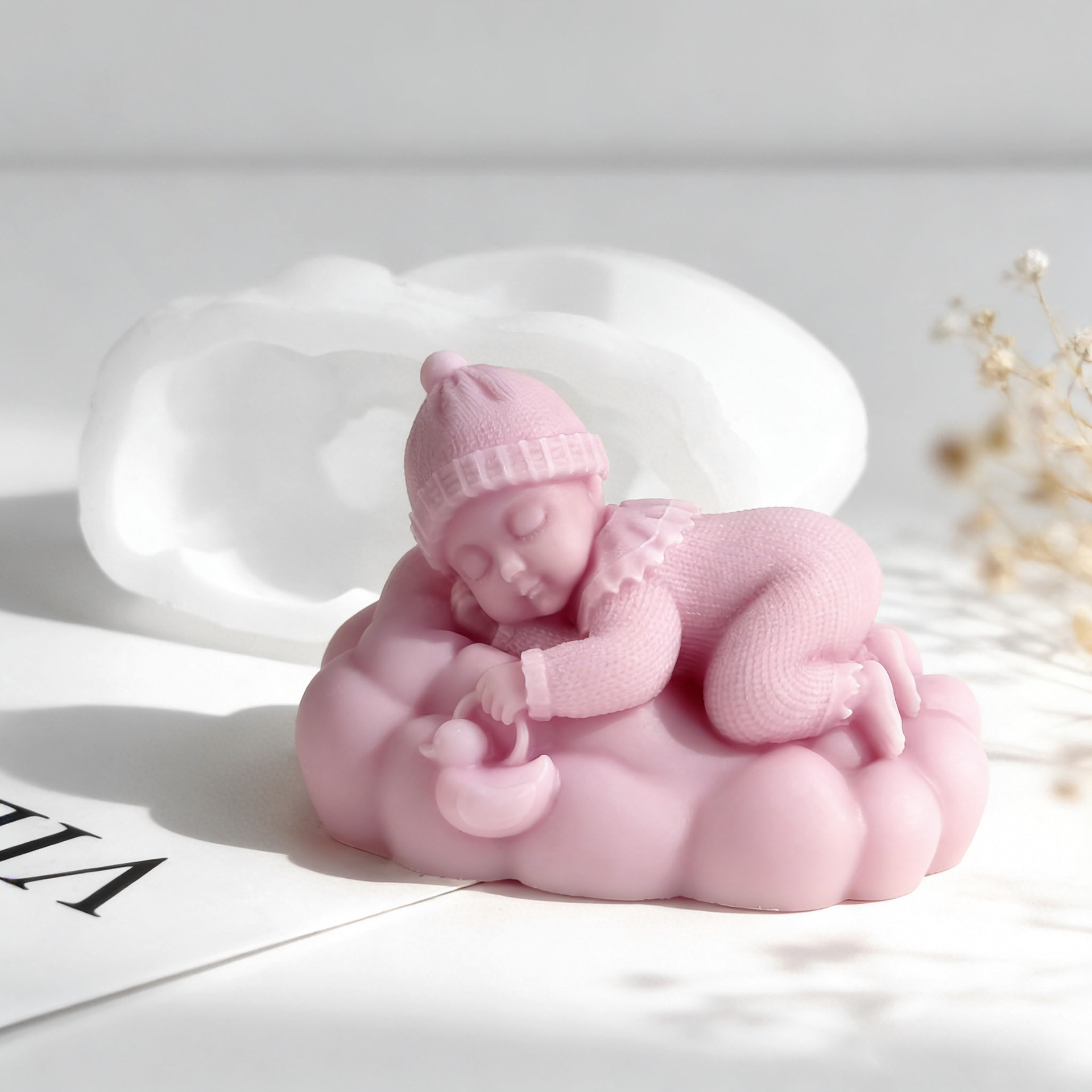 DIY 睡眠中の赤ちゃんシリコンキャンドル型 手作りアロマ石 - Soap Making Essentials のレビューと価格