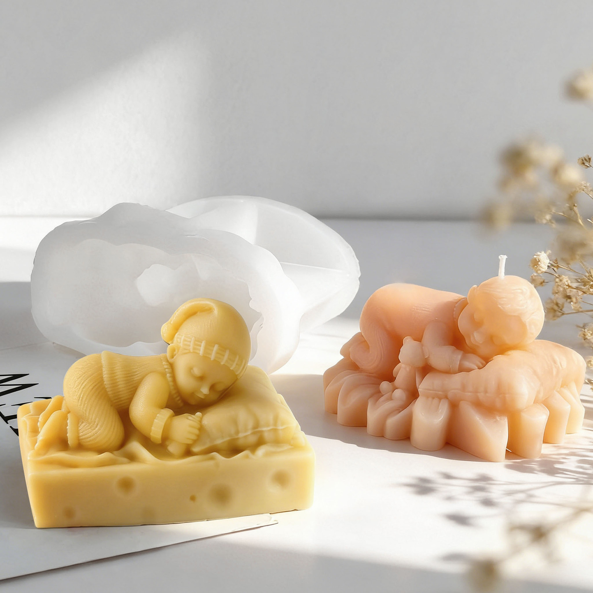 DIY 睡眠中の赤ちゃんシリコンキャンドル型 手作りアロマ石 - Soap Making Essentials のレビューと価格