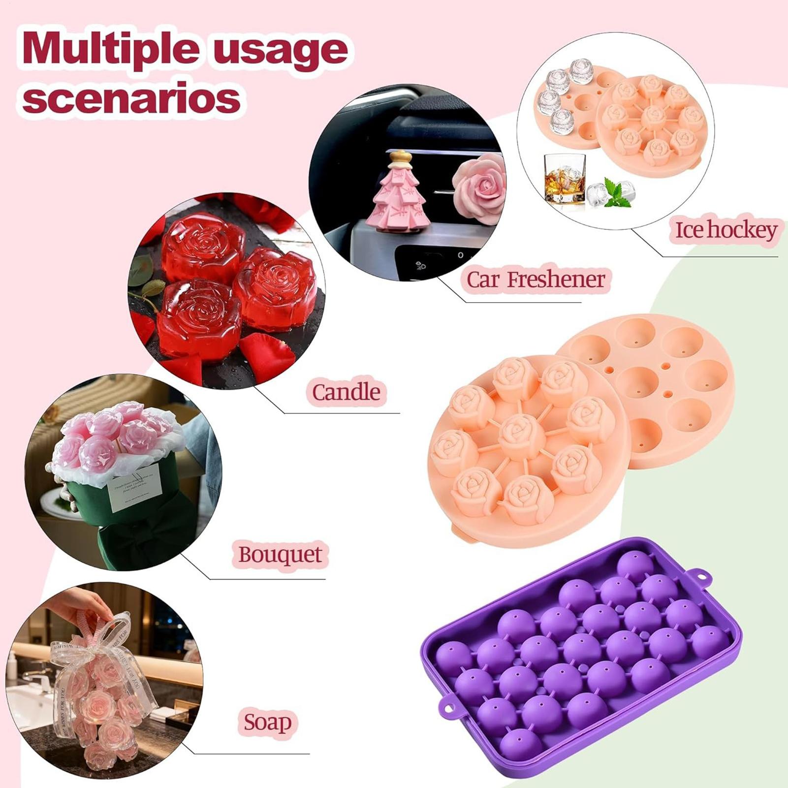 石鹸作りキット DIY グレープ＆フラワーキャンドル型 ロー - Soap Making Kit For Adults のレビューと価格