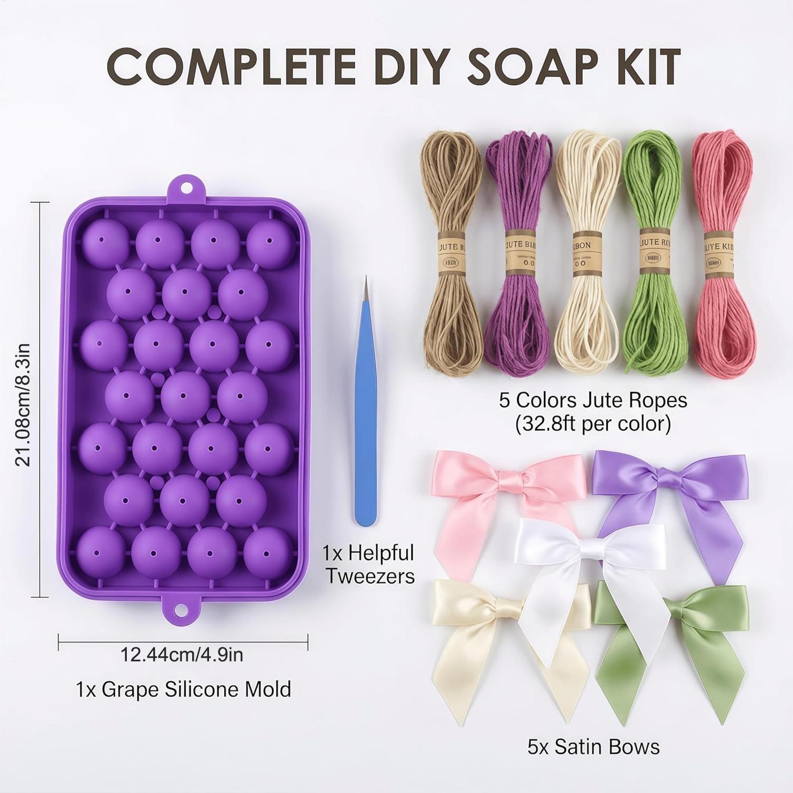 グレープソープモールド 簡単に取り外せる食品グレードのクラフ - Soap Making Essentials のレビューと価格