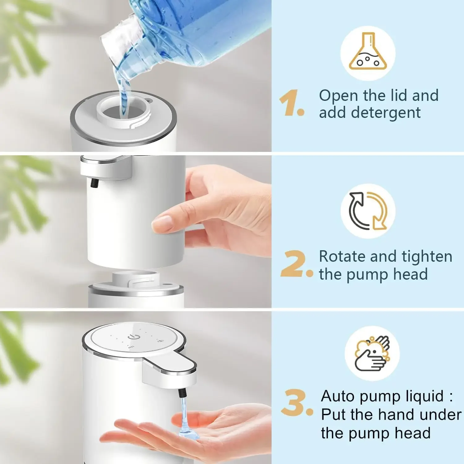 自動液体/フォームソープディスペンサー、タッチレス電動ディス - Soap Making Machine At Home のレビューと価格