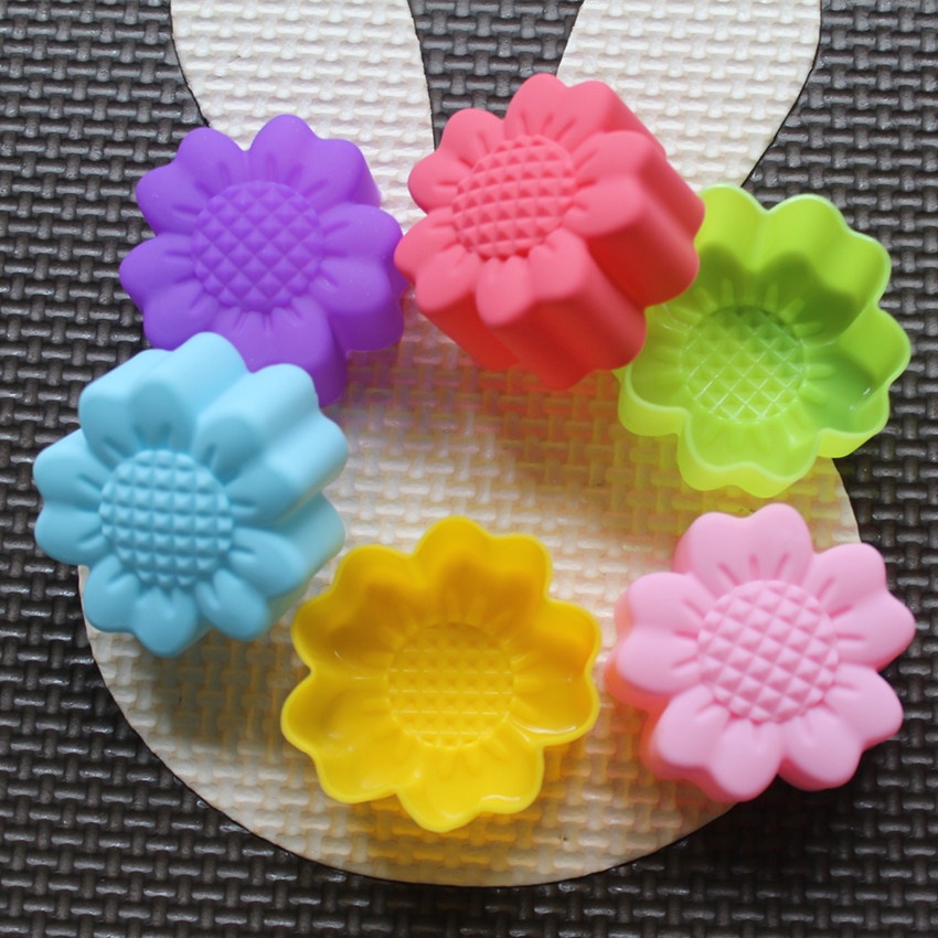 6個セット ノンスティック 花柄 シリコンモールド チョコレ - Soap Making Gloves のレビューと価格