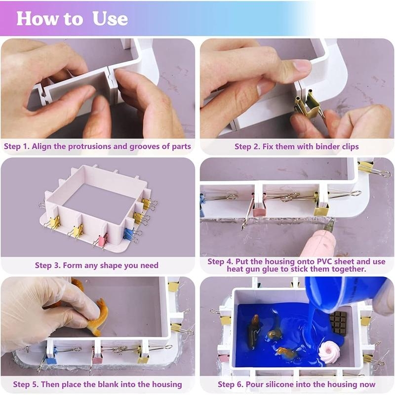91AC DIY樹脂型用のプラスチックハウジングフレーム - Soap Making Kit For Adults のレビューと価格
